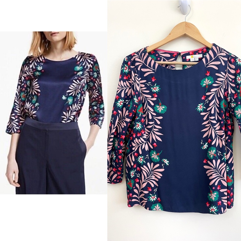 Boden Larissa Floral Top, EUC - Picture 3 of 11
